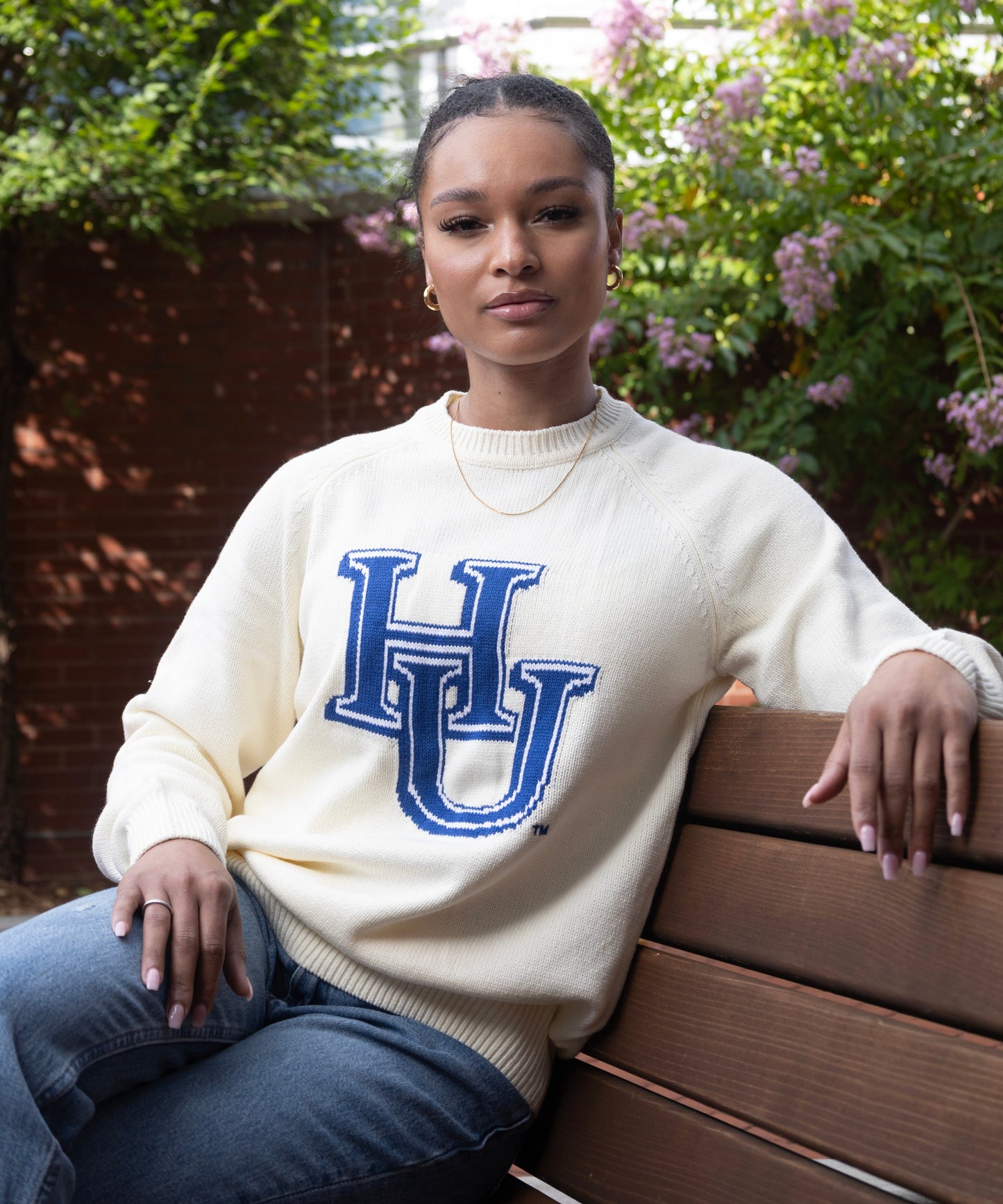 Hampton University Luxury Letter Sweater