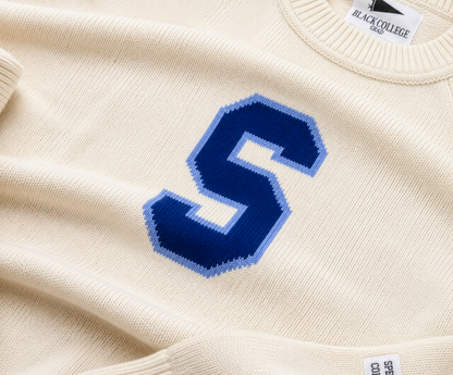 Spelman College Luxury "S" Letter Sweater