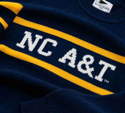 NC A&T Luxury Retro Sweater