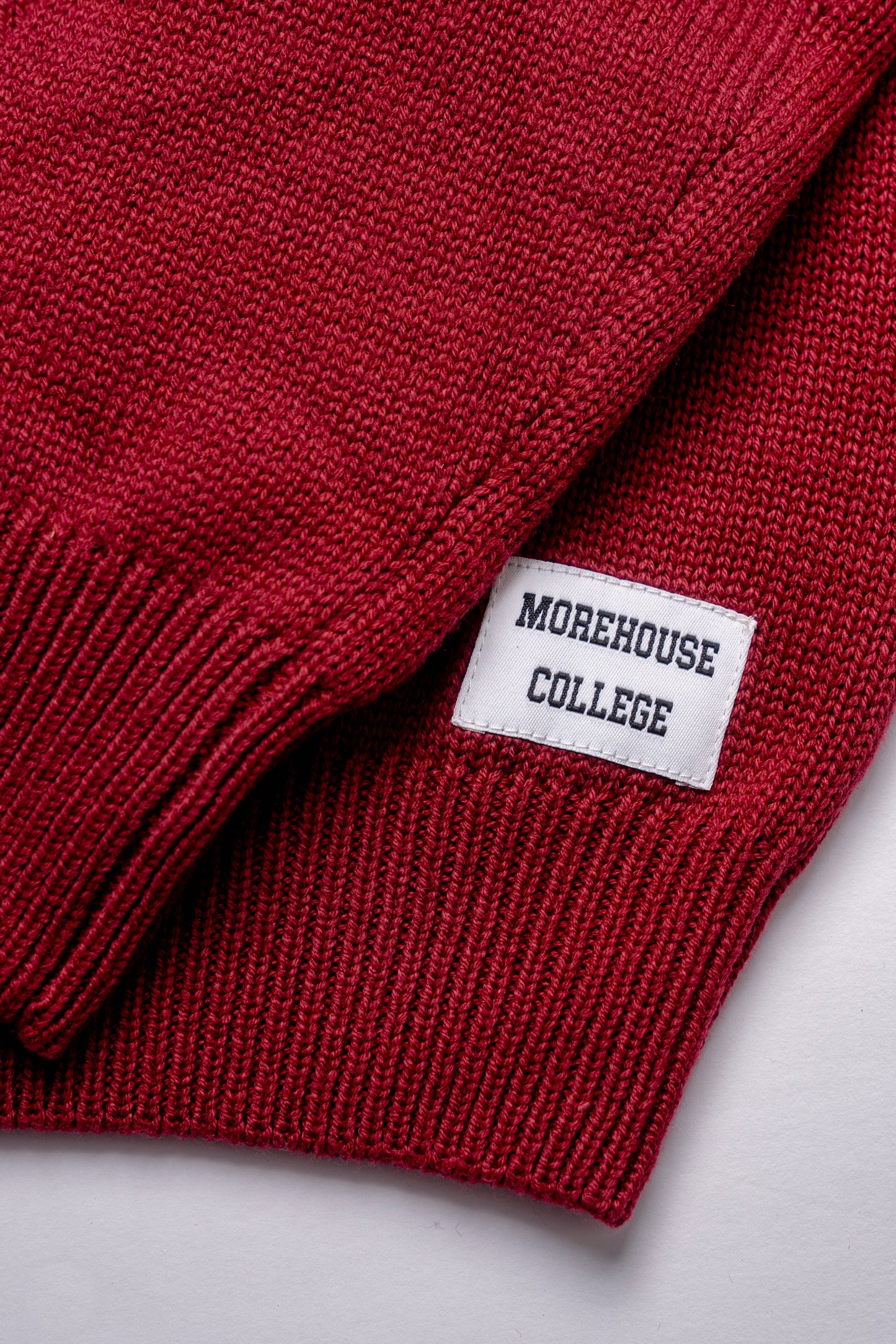 Morehouse College Maroon Luxury "M" Letter Sweater