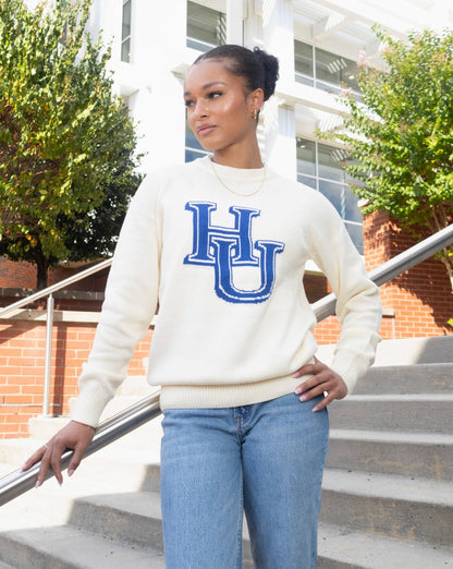 Hampton University Luxury Letter Sweater