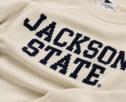 Jackson State University Creme Luxury Sweater