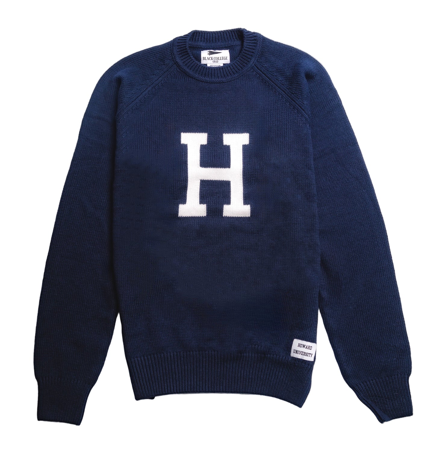 Howard University Blue Luxury "H" Letter Sweater