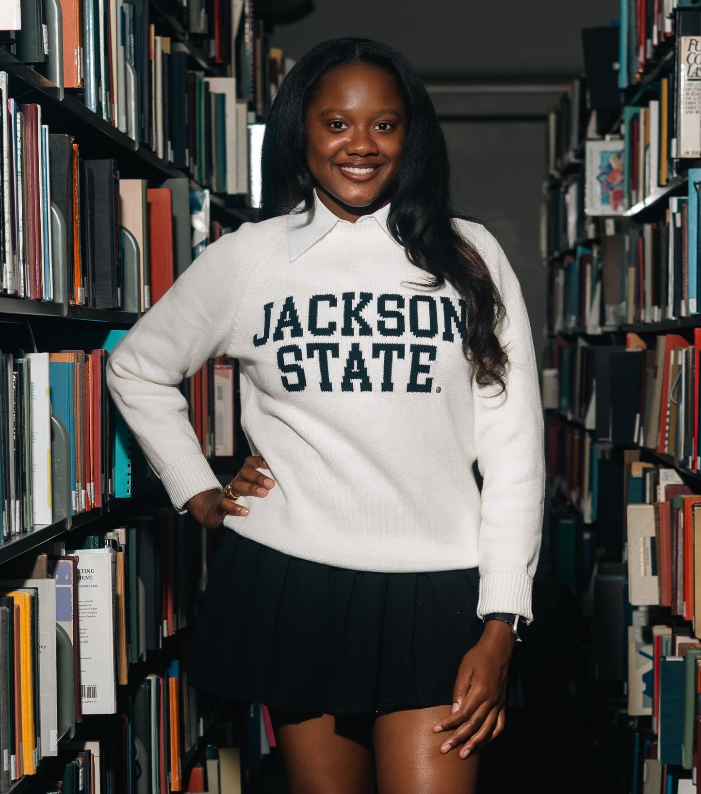 Jackson State University Creme Luxury Sweater