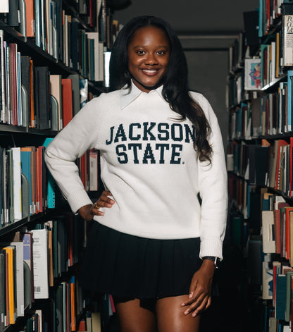 Jackson State University Creme Luxury Sweater