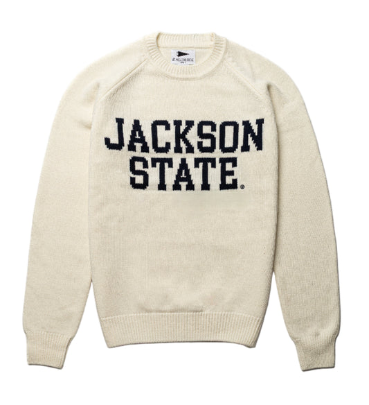 Jackson State University Creme Luxury Sweater