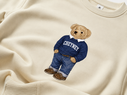 Cream Cheyney Bear Sweatshirt Pre-Order