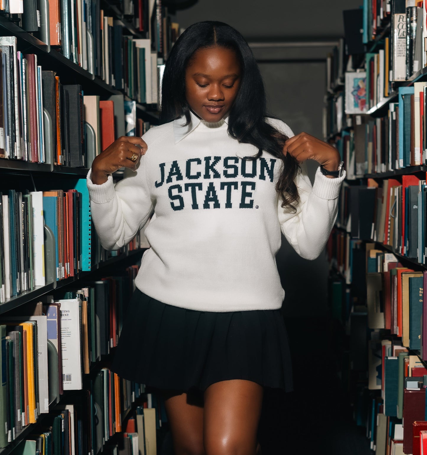 Jackson State University Creme Luxury Sweater