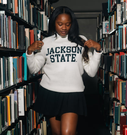 Jackson State University Creme Luxury Sweater