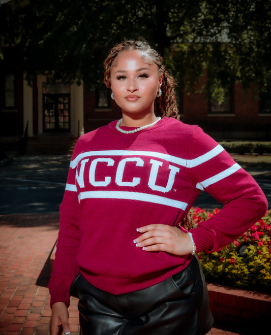 NCCU Maroon Luxury Retro Sweater