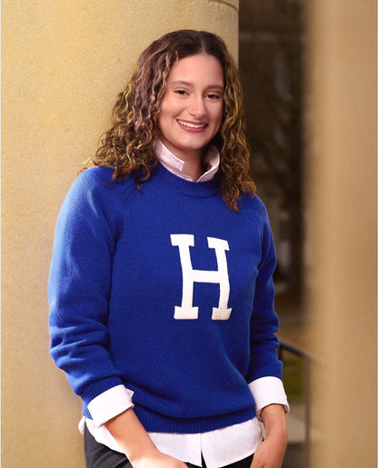 Hampton University Luxury "H" Letter Sweater