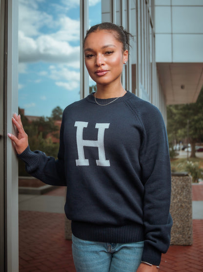 Howard University Luxury "H" Letter Sweater
