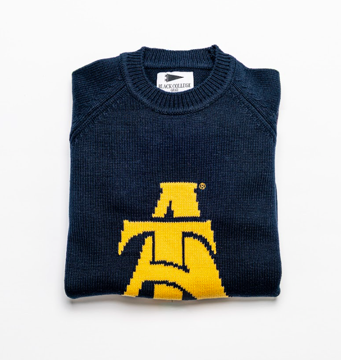 NC A&T Interlock Luxury Raglan Sweater