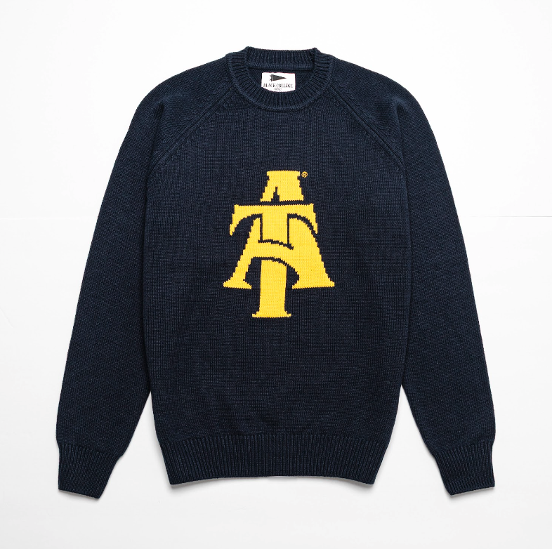 NC A&T Interlock Luxury Raglan Sweater