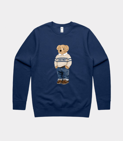 Navy Cheyney Bear Sweatshirt Pre-Order