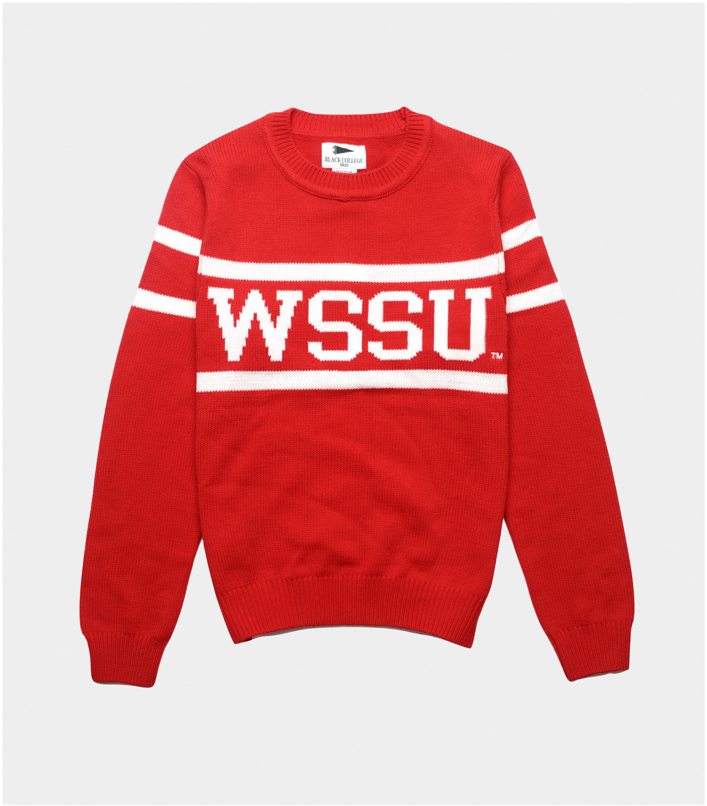 WSSU Red Luxury Retro Sweater